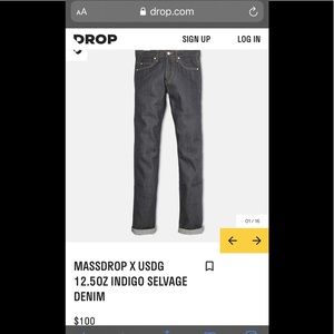Men’s United Massdrop jeans 31 x 36
